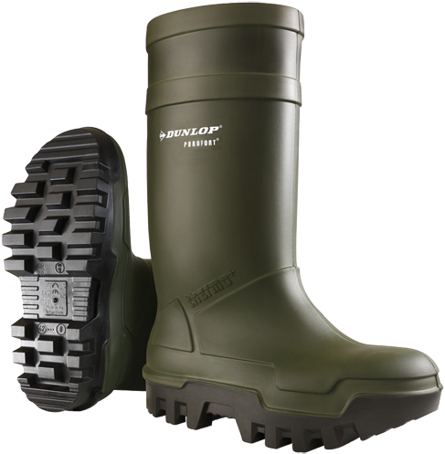 The Boots Feature Energy Absorption Of The Heel Region - Dunlop Purofort Thermo (590x590), Png Download