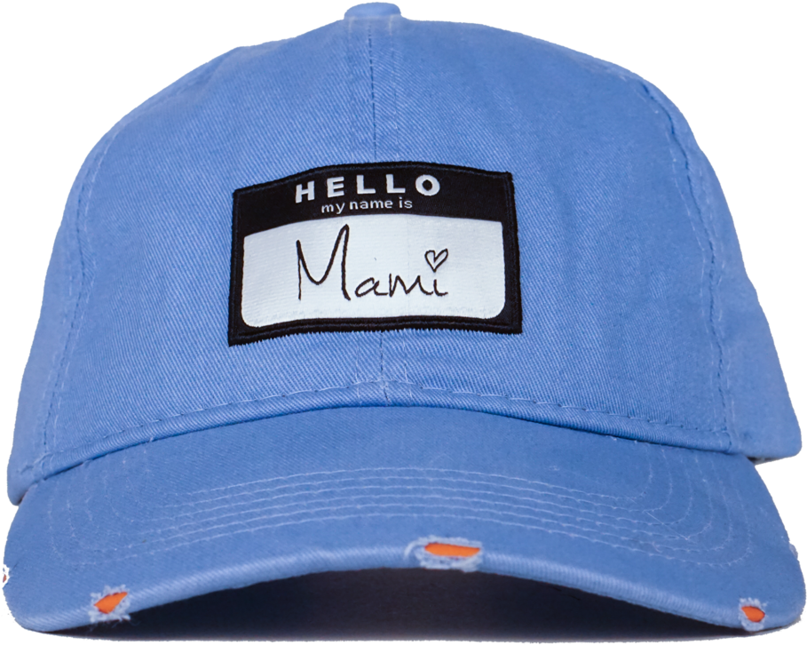 Hello My Name Is Mami Hat Mami Dad Hat Head Crack Nyc - Baseball Cap (1024x738), Png Download