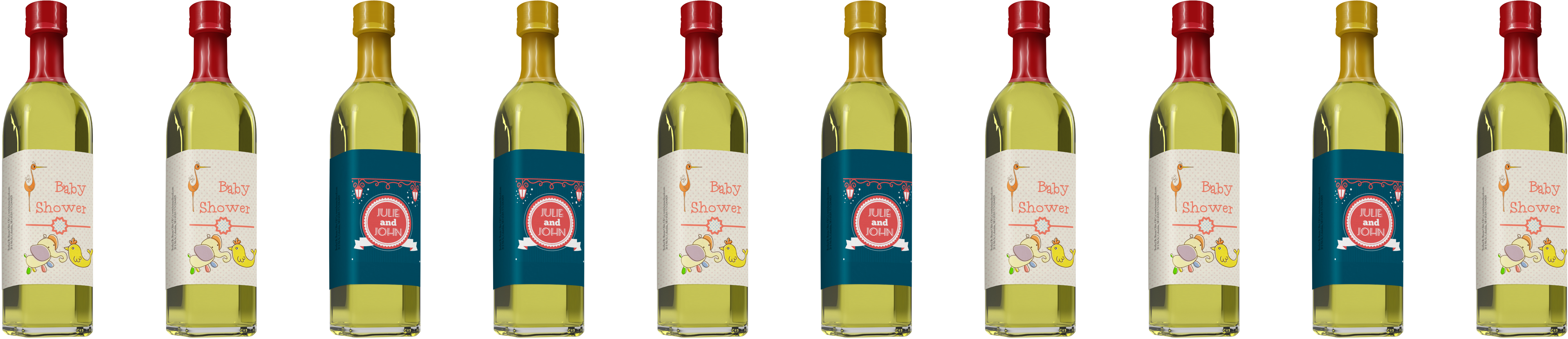 Incredibly Designed Olive Oil And Vinegar Favors - Glass Bottle (7257x1890), Png Download