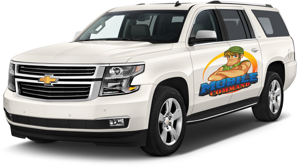 Mobile Command - Chevrolet Suburban 2018 Review (1036x597), Png Download