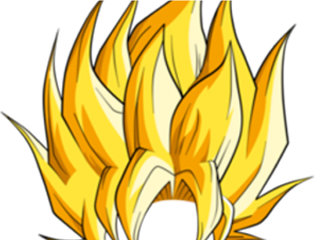 Hair Clipart Super Saiyan - Son Goku Hair Png (640x480), Png Download