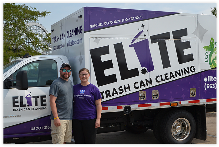 Blaire And Chelsie Howe, Owners Of Elite Trash Can - Banner (800x533), Png Download