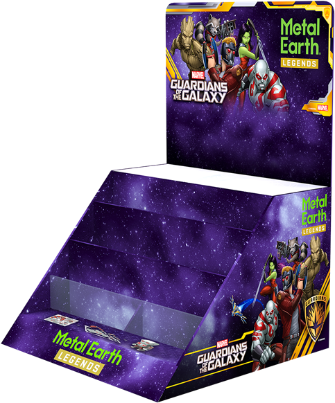 Picture Of Legends Guardians Of The Galaxy Display - Metal Earth Guardians Of The Galaxy (532x620), Png Download