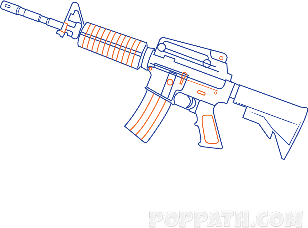 Play Slideshow - Assault Rifle (1000x1000), Png Download