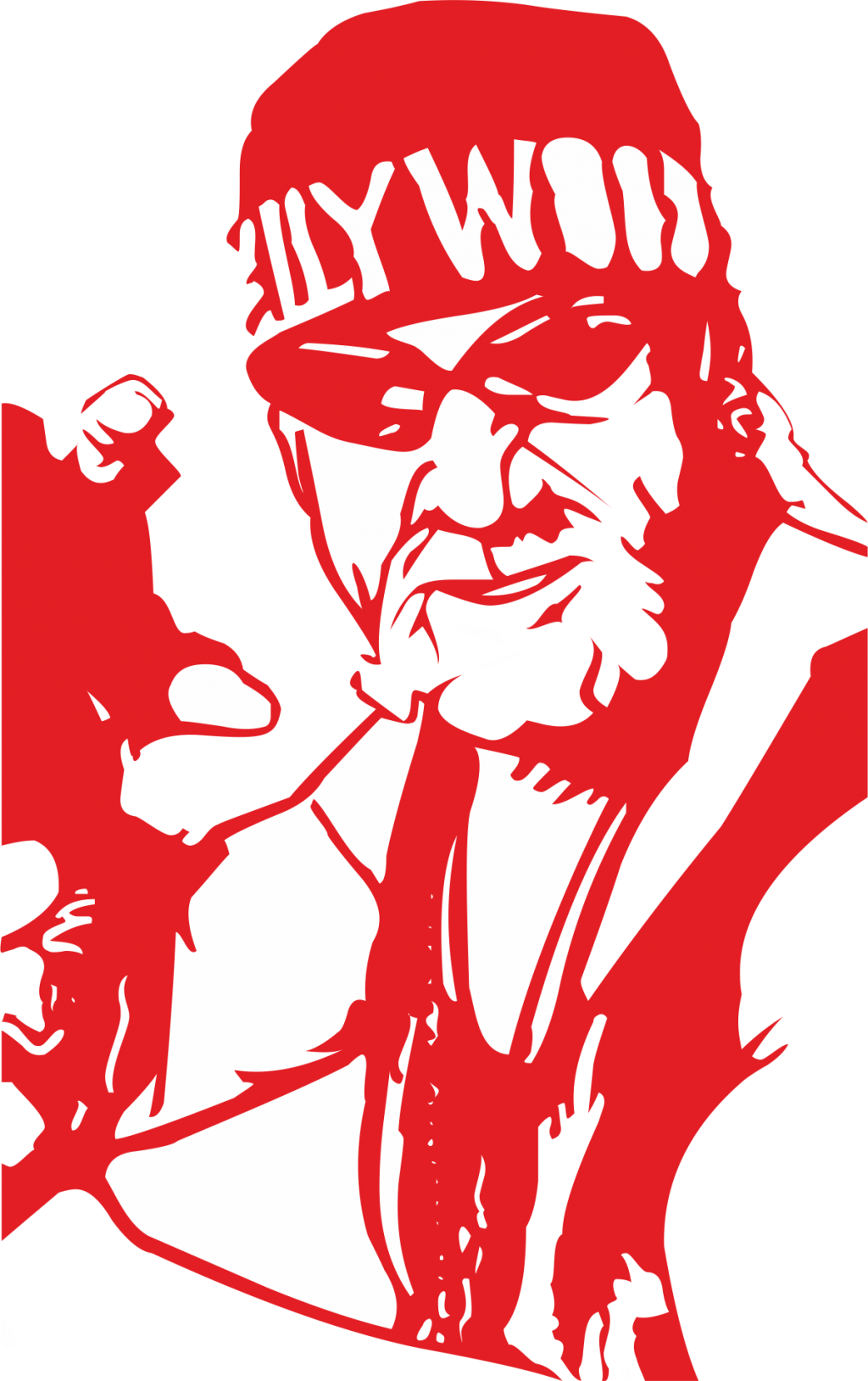 Simulator - Hulk Hogan Silhouette (1024x1628), Png Download