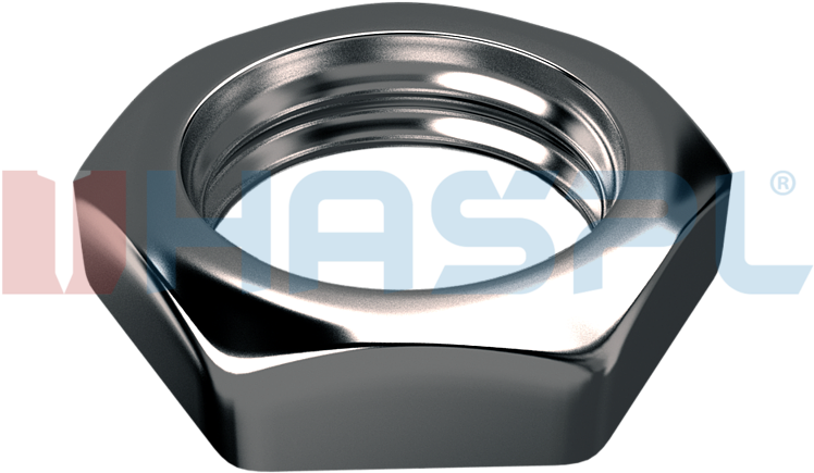 Hexagon Thin Nut Din439 B M16, Cl - Nut (800x800), Png Download