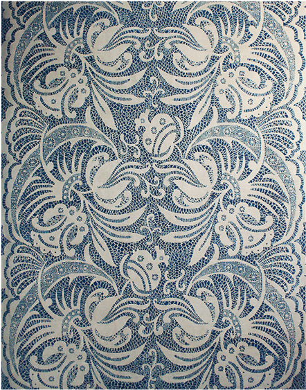 Copy Of Blue / White - Motif (500x637), Png Download