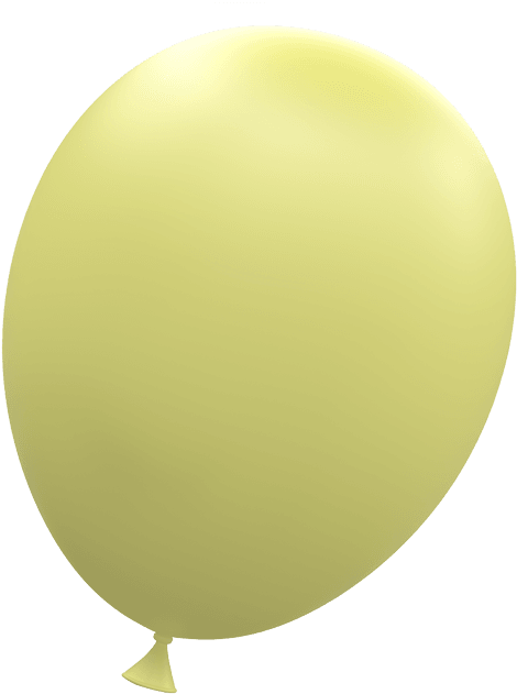 Word Party Balloon Yellow 650 - Balloon (650x650), Png Download