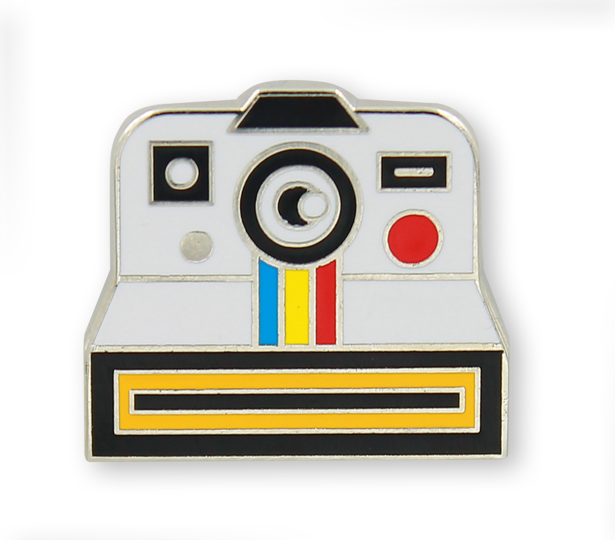 Retro Camera Enamel Pin - Camera Lens (1200x1055), Png Download