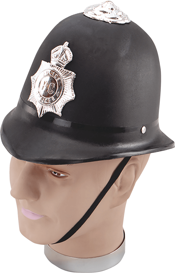 Adult Police Hat Accessory - Helmet (800x1268), Png Download
