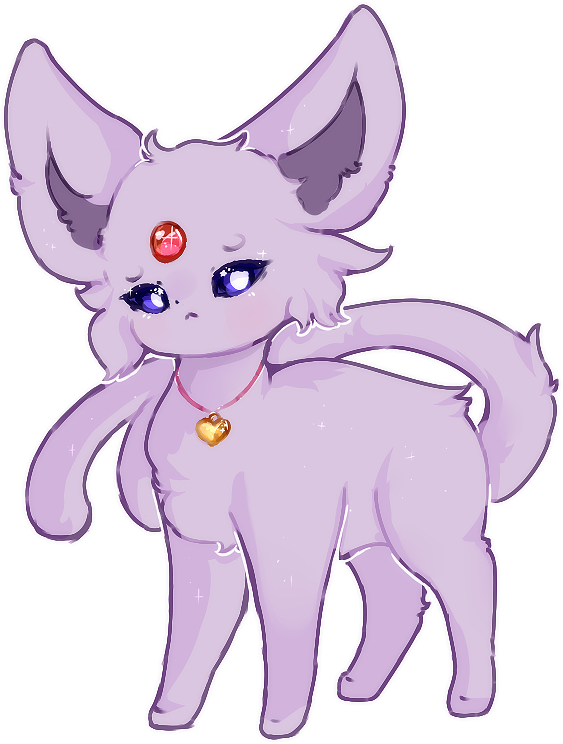 Espeon - Chalcedony Gemsona (563x744), Png Download