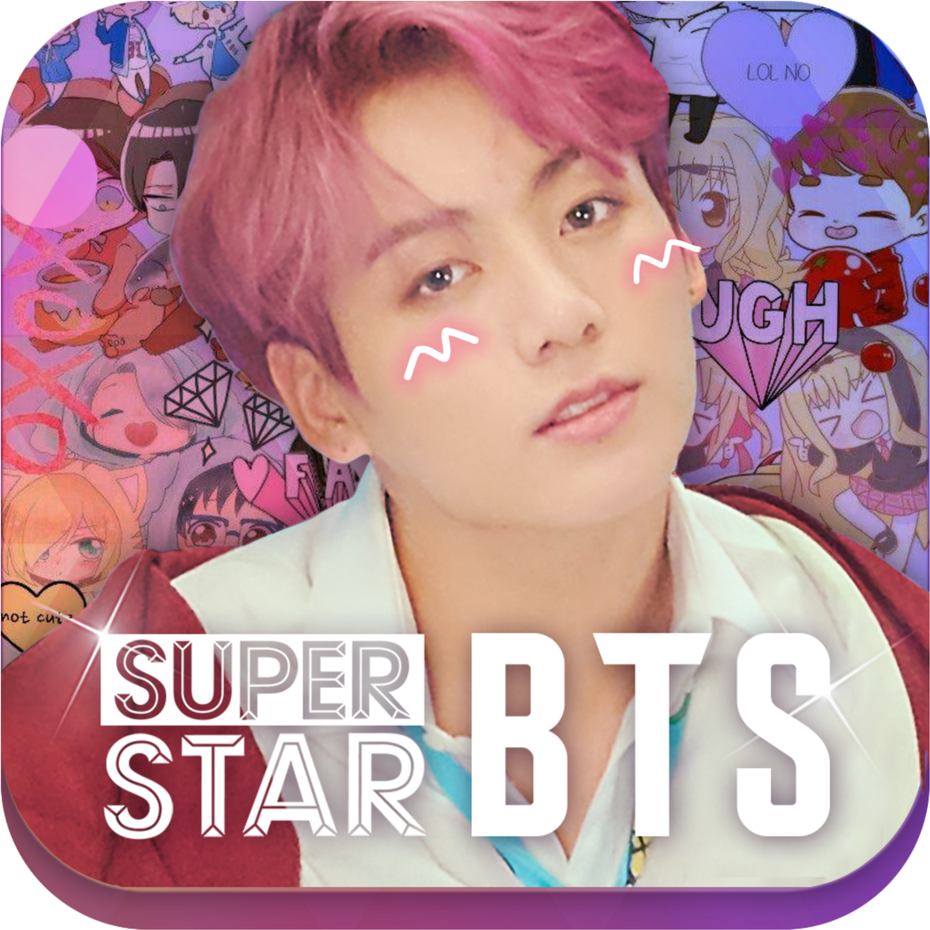 Superstarbts Jungkook Taehyung Jimin Jhope Suga Png - Superstar Bts Jungkook Icon (2289x2289), Png Download