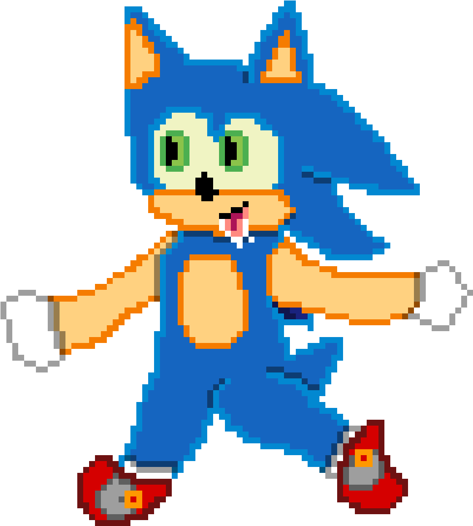Sanic - Cartoon (1200x1200), Png Download