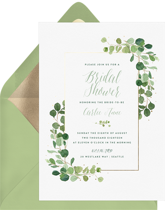Delicate Invitations Greenvelope Com Invitation - Gala Invitations (550x701), Png Download
