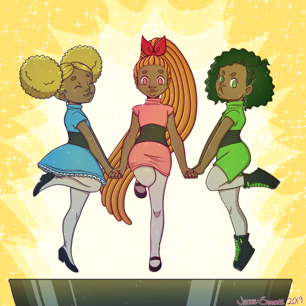 #powerpuffgirls #blackartist #blackart #blacktwitter - Cartoon (600x600), Png Download
