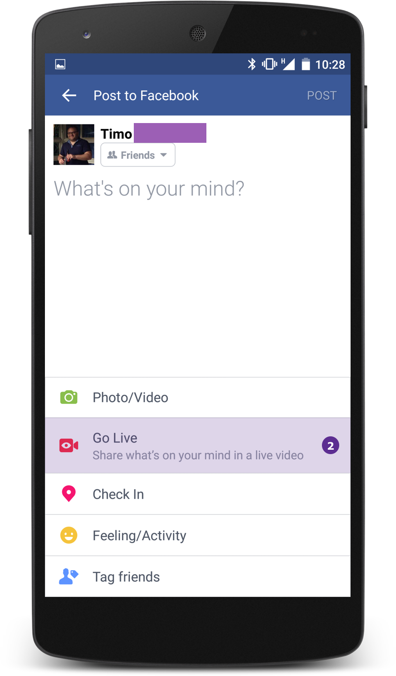 Then Tap The "go Live" Option - Google Inbox Android (802x1368), Png Download