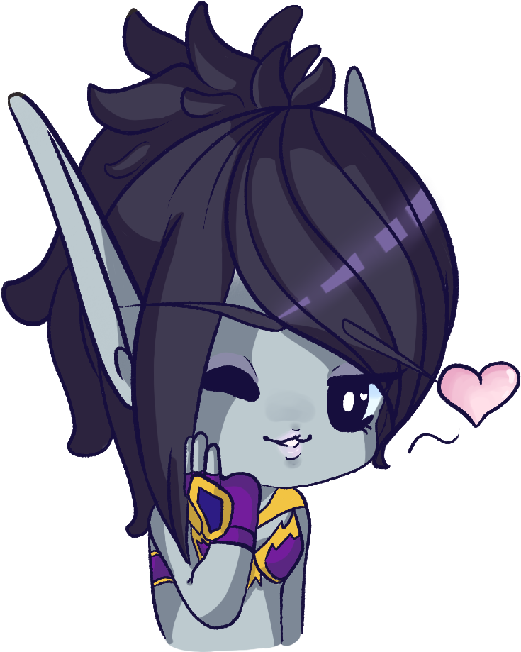 A Cutie Void Elf Twitch Emote For Irene On Twitter - Cartoon (751x924), Png Download