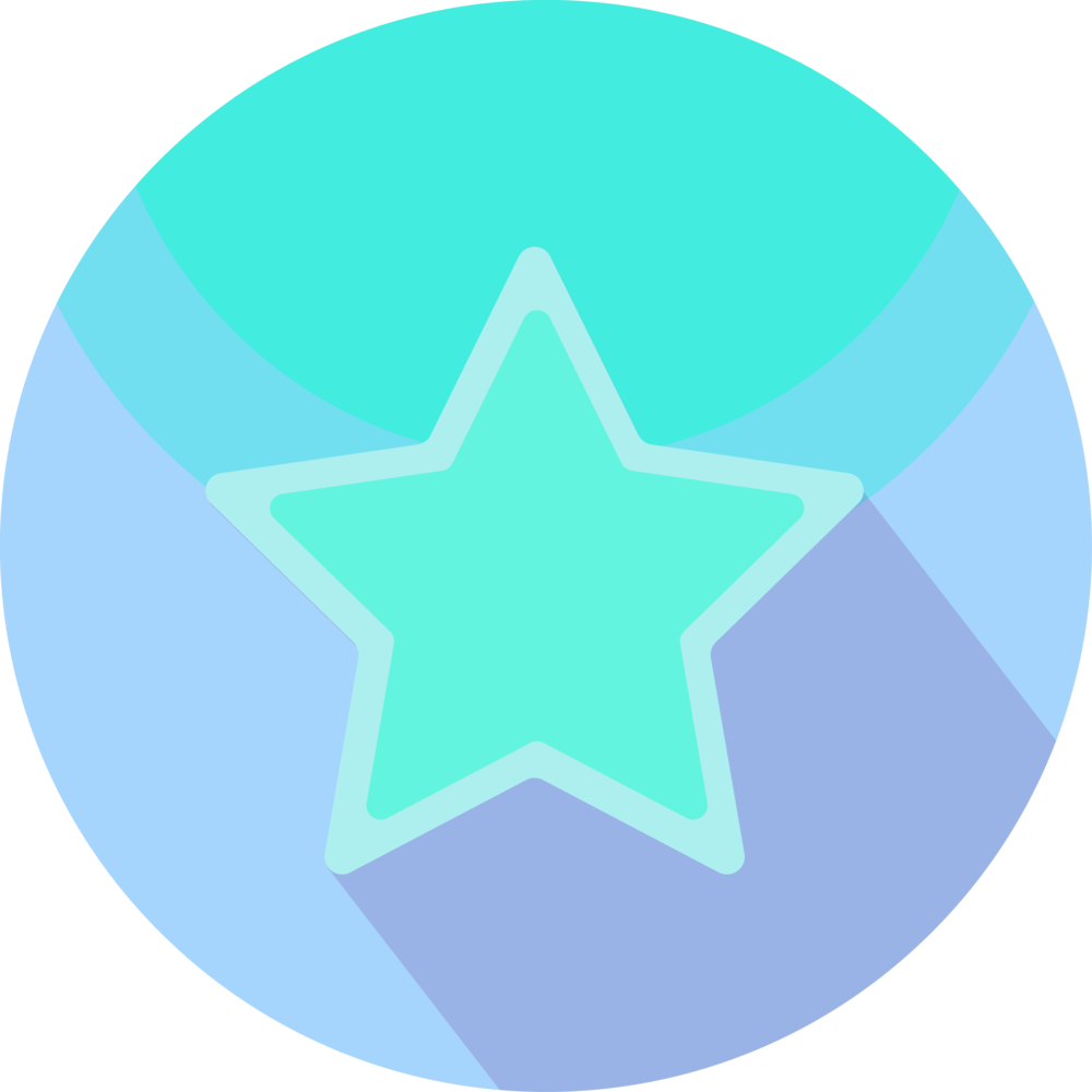 Star Icon Transparent - Circle (1000x1000), Png Download