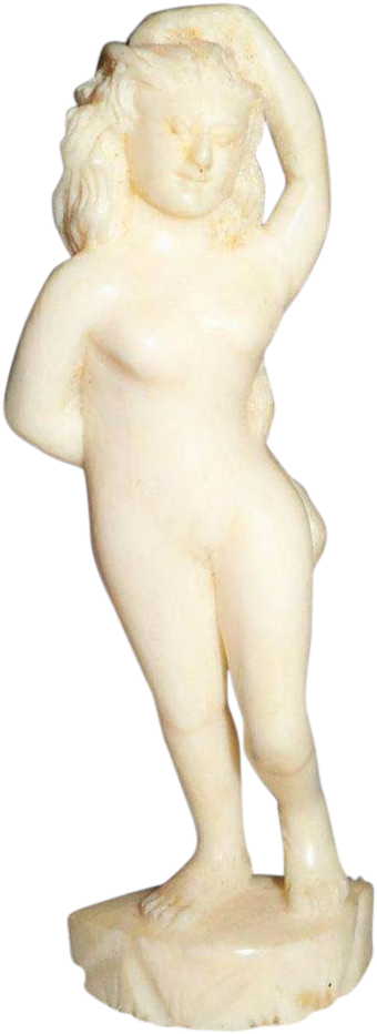 3 Inch Miniature Nude Greek Statue With Pedestal - Figurine (931x931), Png Download