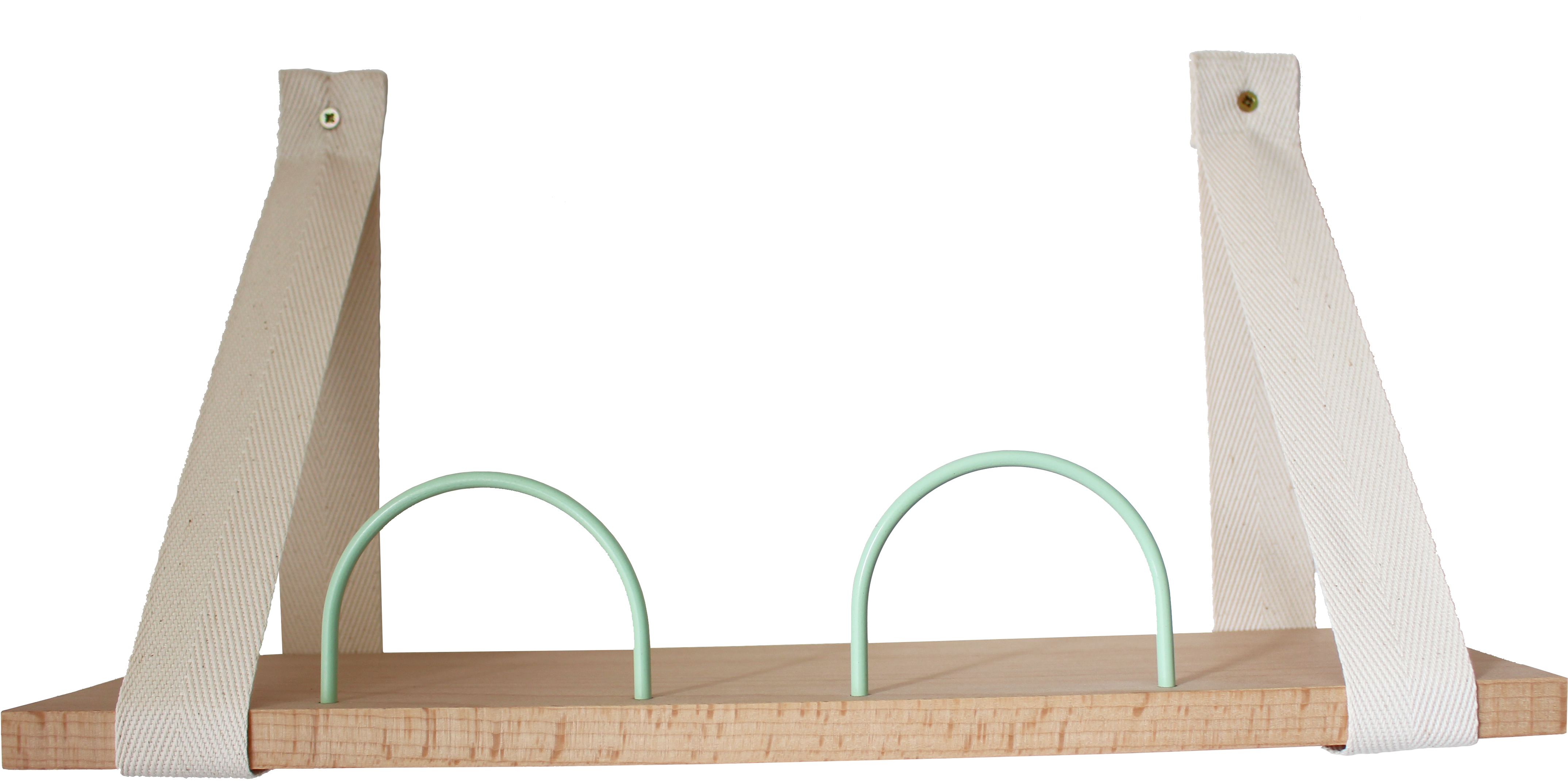 Hooks Shelf Mint Metal White Ribbon - Plywood (5184x3456), Png Download