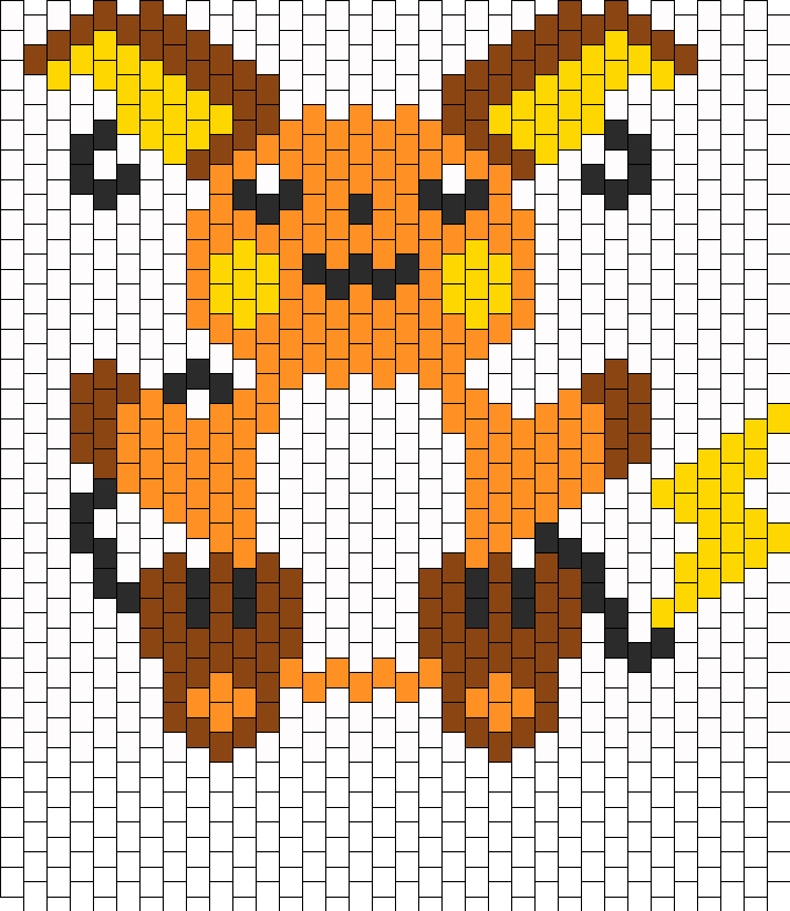 Raichu Cuff Kandi Pattern - Bee (714x823), Png Download