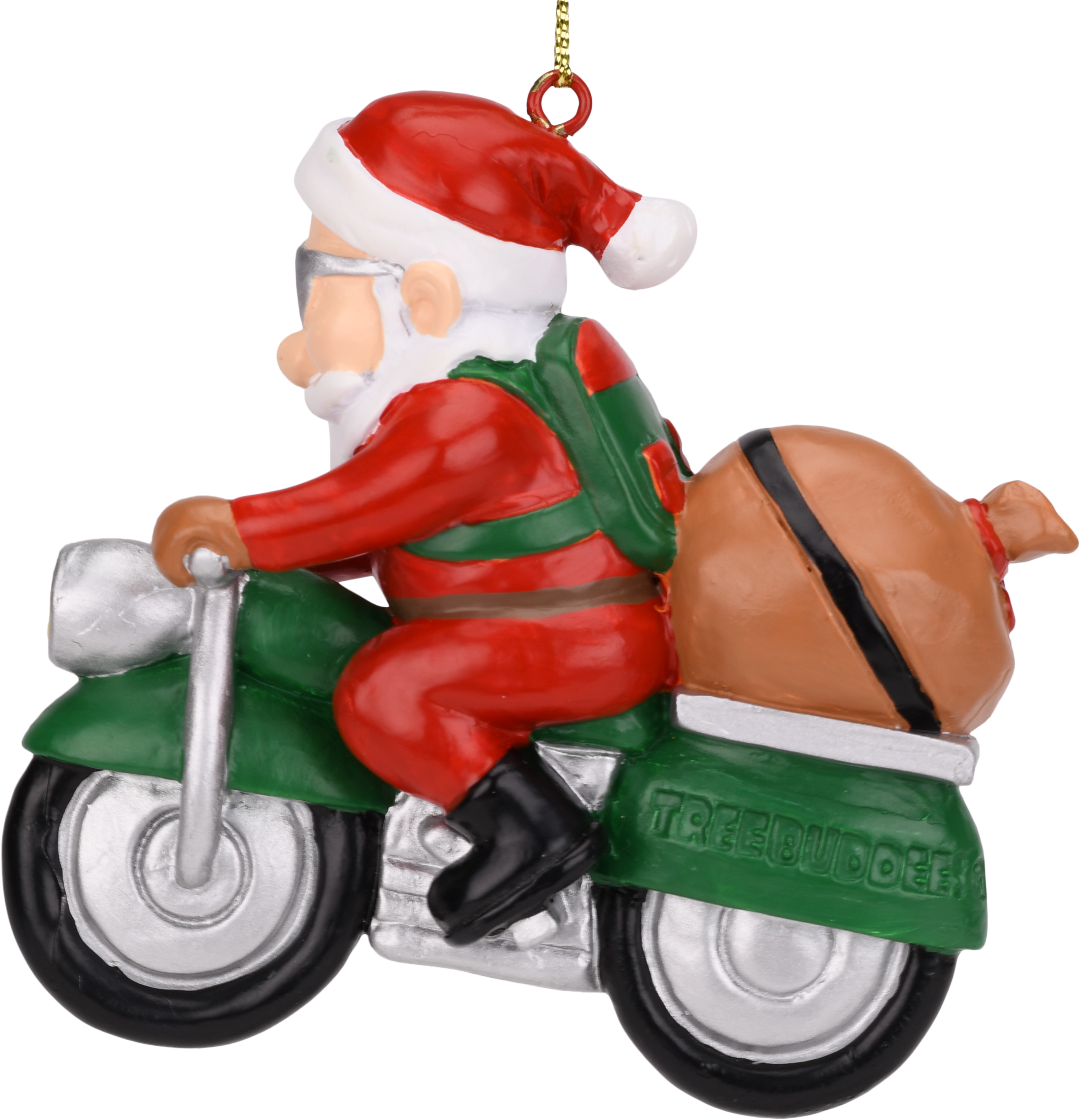 Tree Buddees Biker Santa Claus Motorcycle Christmas - Santa Claus (3144x2947), Png Download
