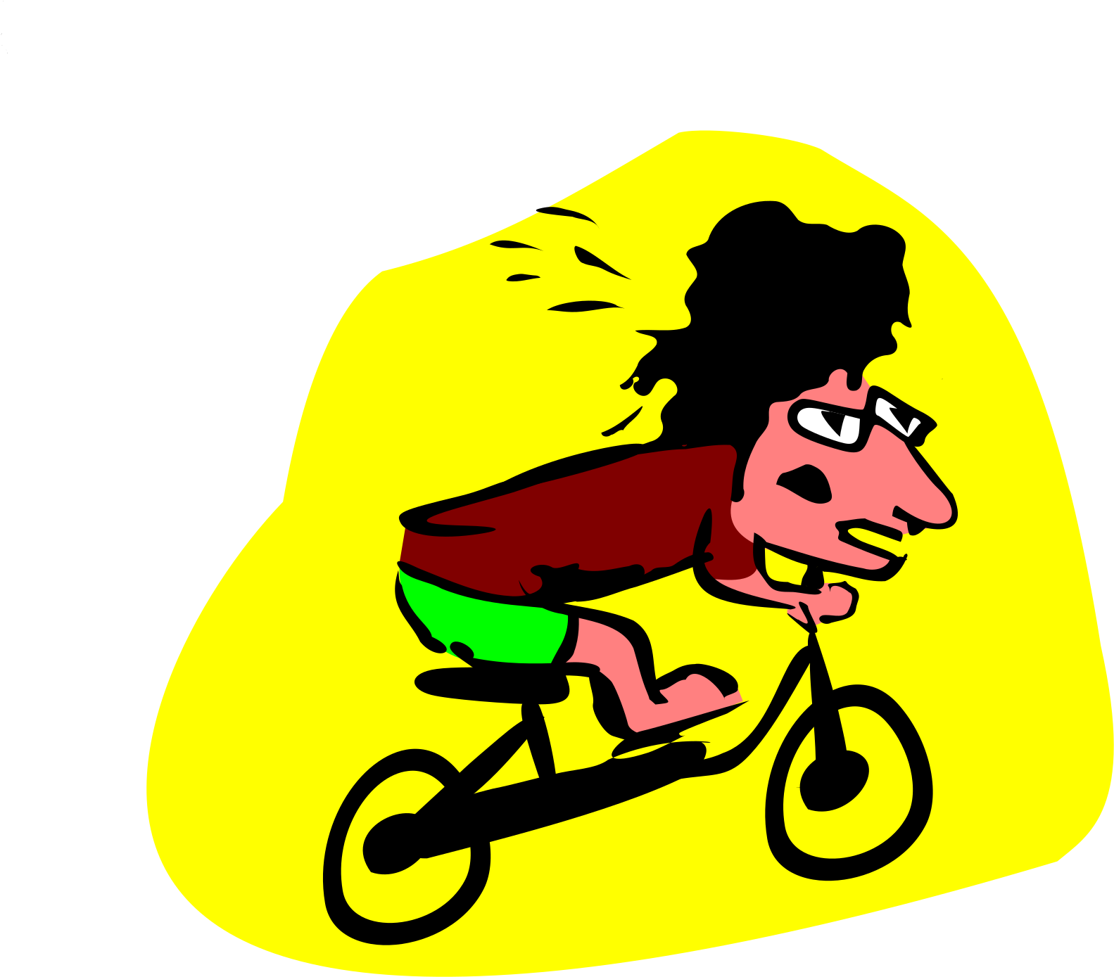 Big Image - Clip Art Biker Boy (2400x1697), Png Download