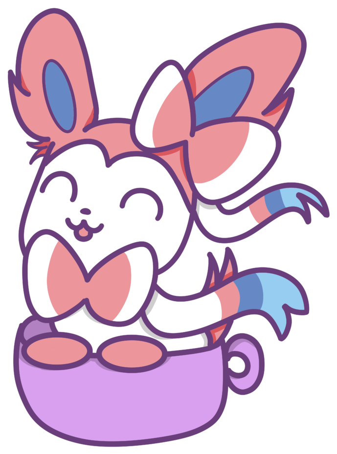 Sylveon Tea - Cartoon (960x960), Png Download