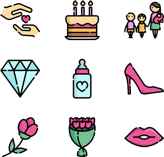 Mother's Day - Iconos Hipsters Png (600x564), Png Download