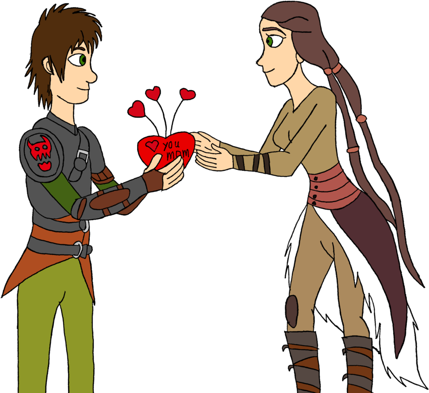 Valka And Hiccup Mothers Day (851x780), Png Download