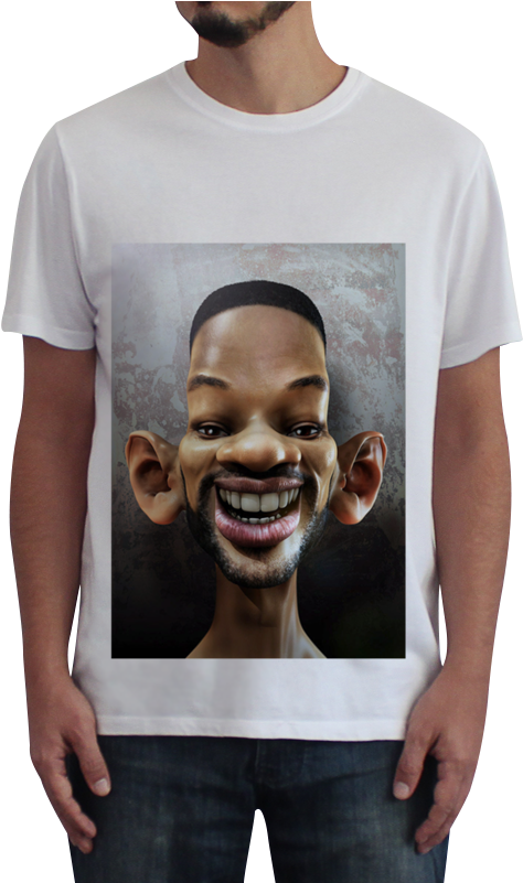 Camiseta Fullprint Will Smith De Roberto Márciona - Will Smith Cartoon (800x800), Png Download