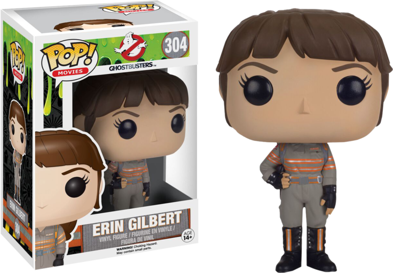 Erin Gilbert Pop Vinyl Figure - Ghostbusters Funko Pops (768x535), Png Download