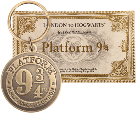 Harry Potter Ticket To Platform 9 3 4 (528x600), Png Download