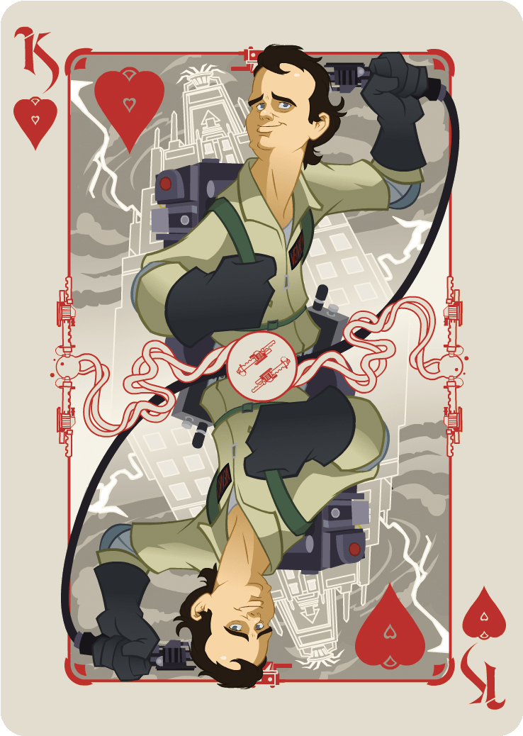 Ghostbusters Playing Cards - Cartoon (1041x1341), Png Download