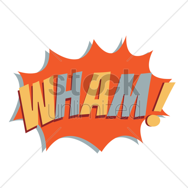 Wham Comic Speech Bubble V矢量图形 - Illustration (600x600), Png Download
