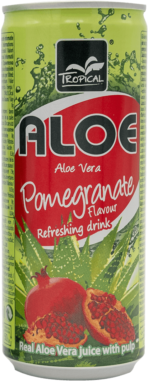 Tropical Aloë Vera Pomegranate - Pomegranate (650x1277), Png Download