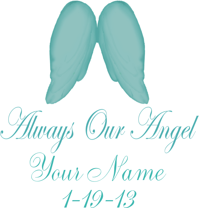 Always Our Angel Blue Banner - Calligraphy (700x700), Png Download