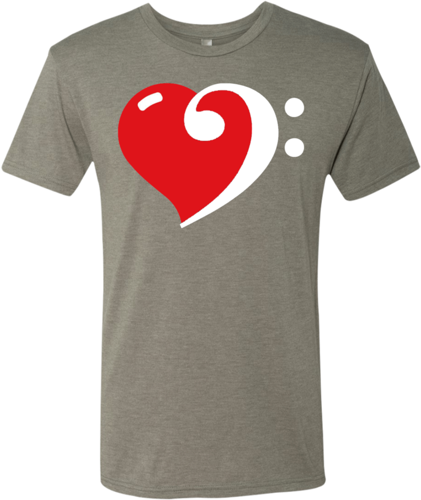 Love Bass Clef Tri-blend Tee - Phil And Phyllis Phillies T Shirt (1024x1024), Png Download