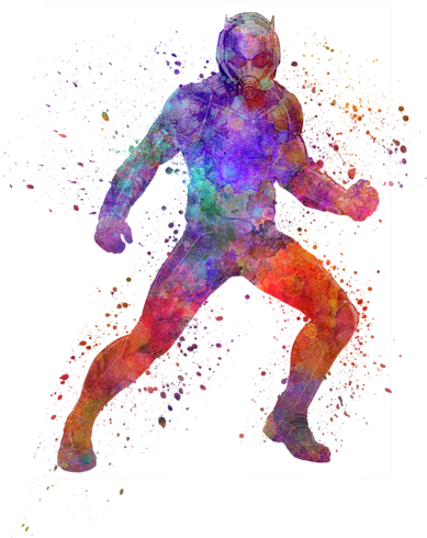 Bleed Area May Not Be Visible - Ant Man Watercolor (525x700), Png Download