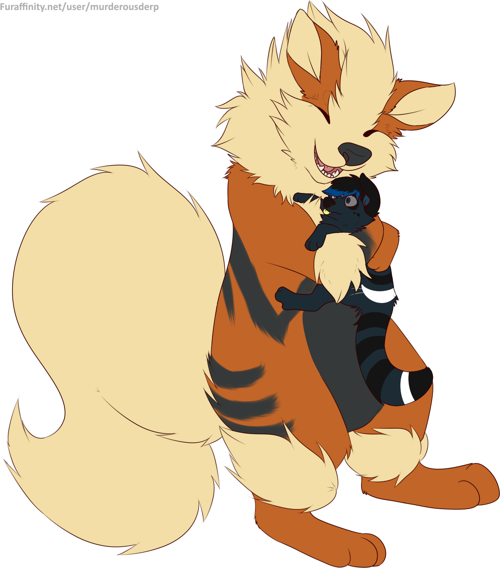 Arcanine Uses Hugs - Arcanine Hug (1706x1930), Png Download