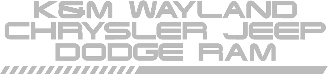 K&m Wayland Chrysler Dodge Jeep Ram - Monochrome (1200x300), Png Download