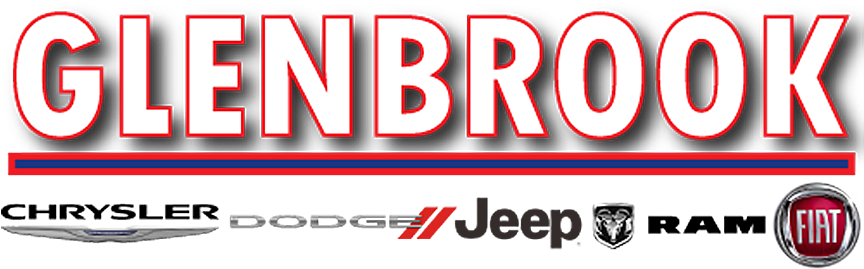Glenbrook Dodge Chrysler Jeep Ram And Fiat - Carmine (1200x300), Png Download