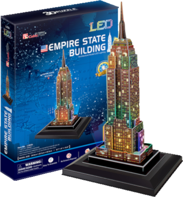 Empire State Building - Cubicfun L503h (640x640), Png Download