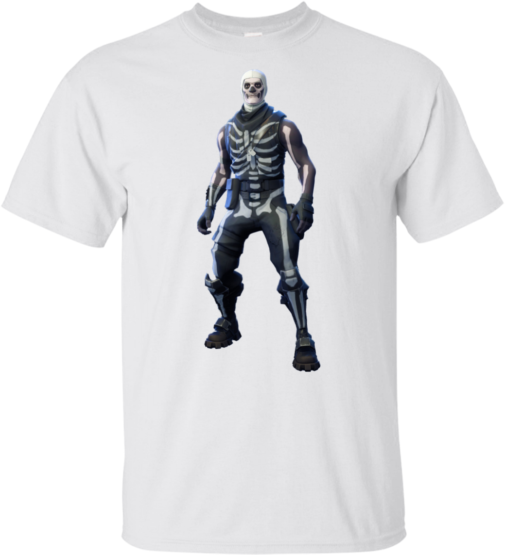 Kids Skull Trooper Fortnite T-shirt - Fortnite Skull Trooper Pdf (1155x1155), Png Download
