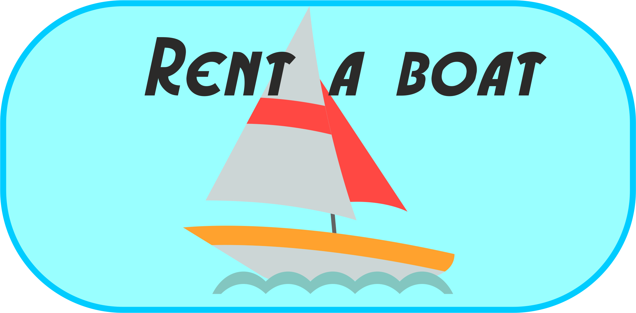 Rentaboat - Sail (2120x1046), Png Download