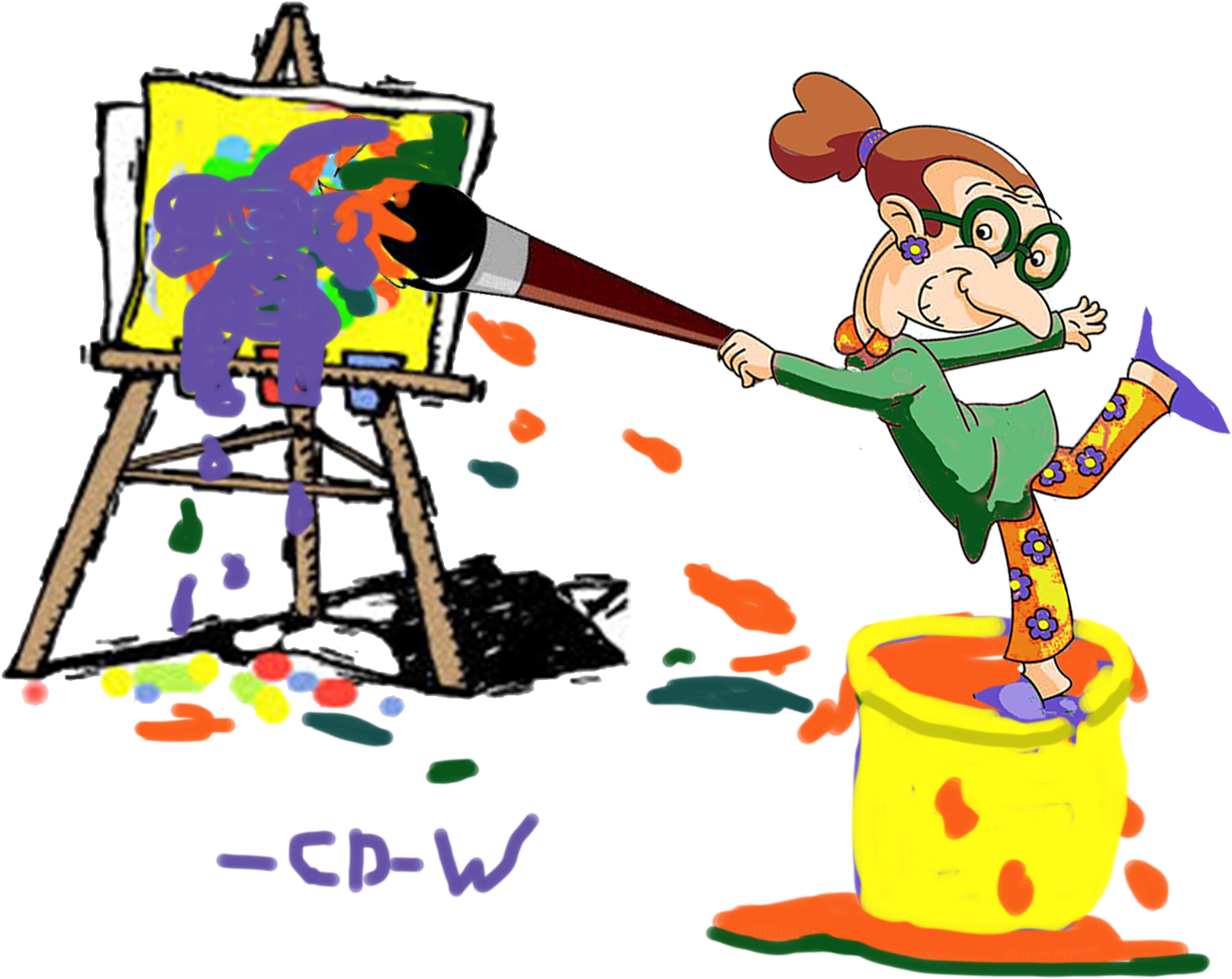 Painting Grandma - Figure Of Speech (3300x2550), Png Download