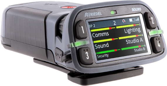 Bolero 6-key Beltpack - Riedel Bolero (1140x640), Png Download