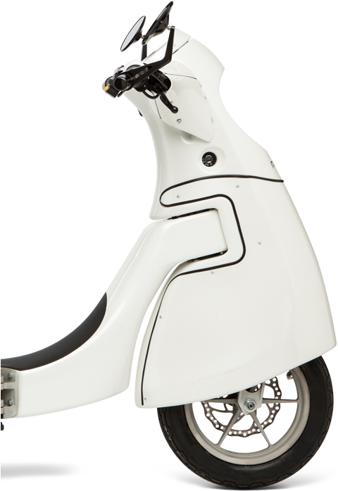 Foldable Electric Scooter - Vespa (702x887), Png Download
