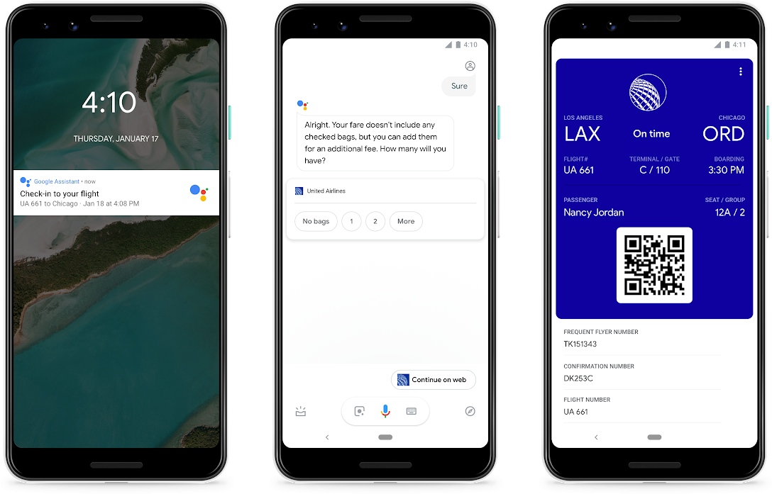 Google Assistant Check-in - New Google Assistant Ces 2019 (1600x900), Png Download