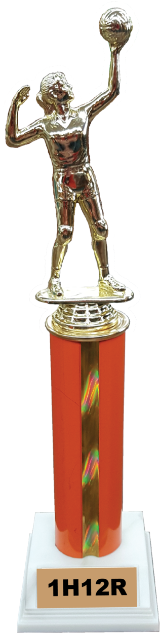 One Hole Base, 6 Inch Round Column, One Figurine - Trophy (1000x1777), Png Download